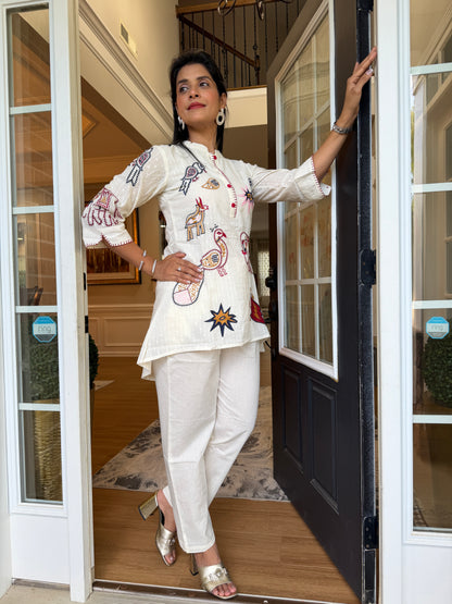 Motif Embroidered Co-ord Set