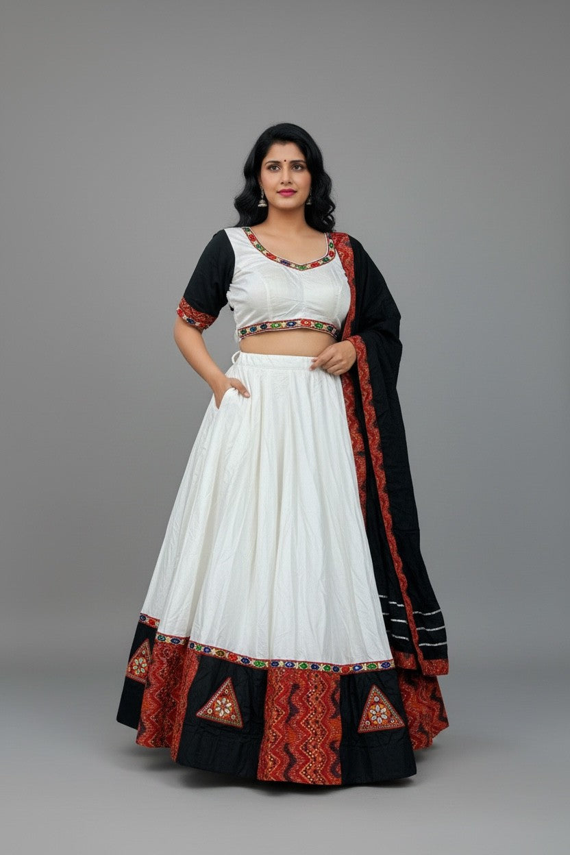 Kutchi Embroidered Navratri Lehenga Choli