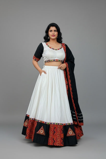 Kutchi Embroidered Navratri Lehenga Choli