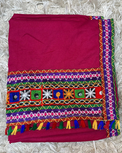 Kutchi Embroidered Mirror Work Festive Dupatta Collection