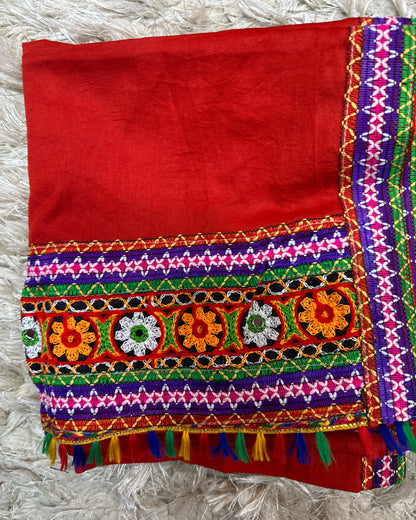 Kutchi Embroidered Mirror Work Festive Dupatta Collection