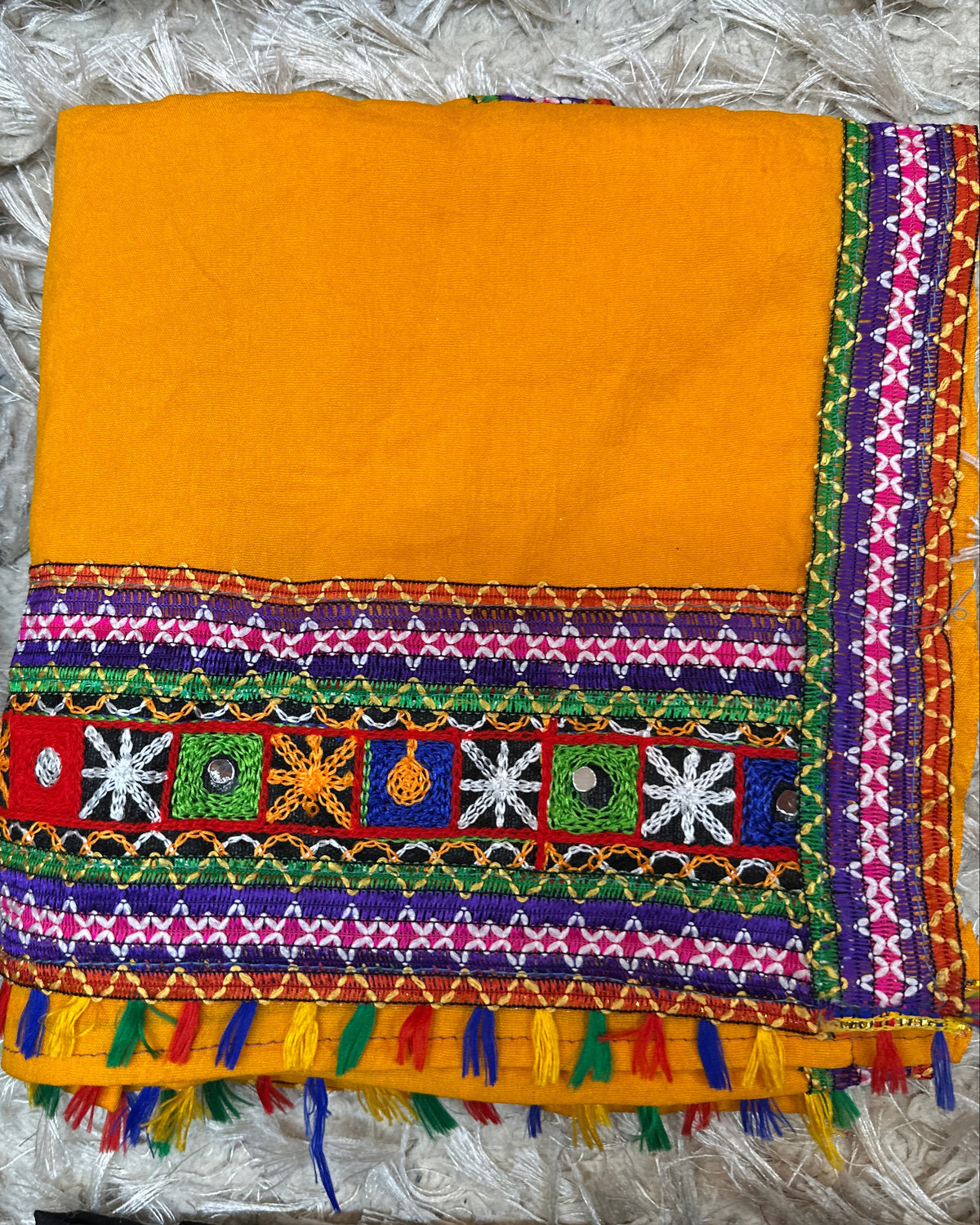 Kutchi Embroidered Mirror Work Festive Dupatta Collection